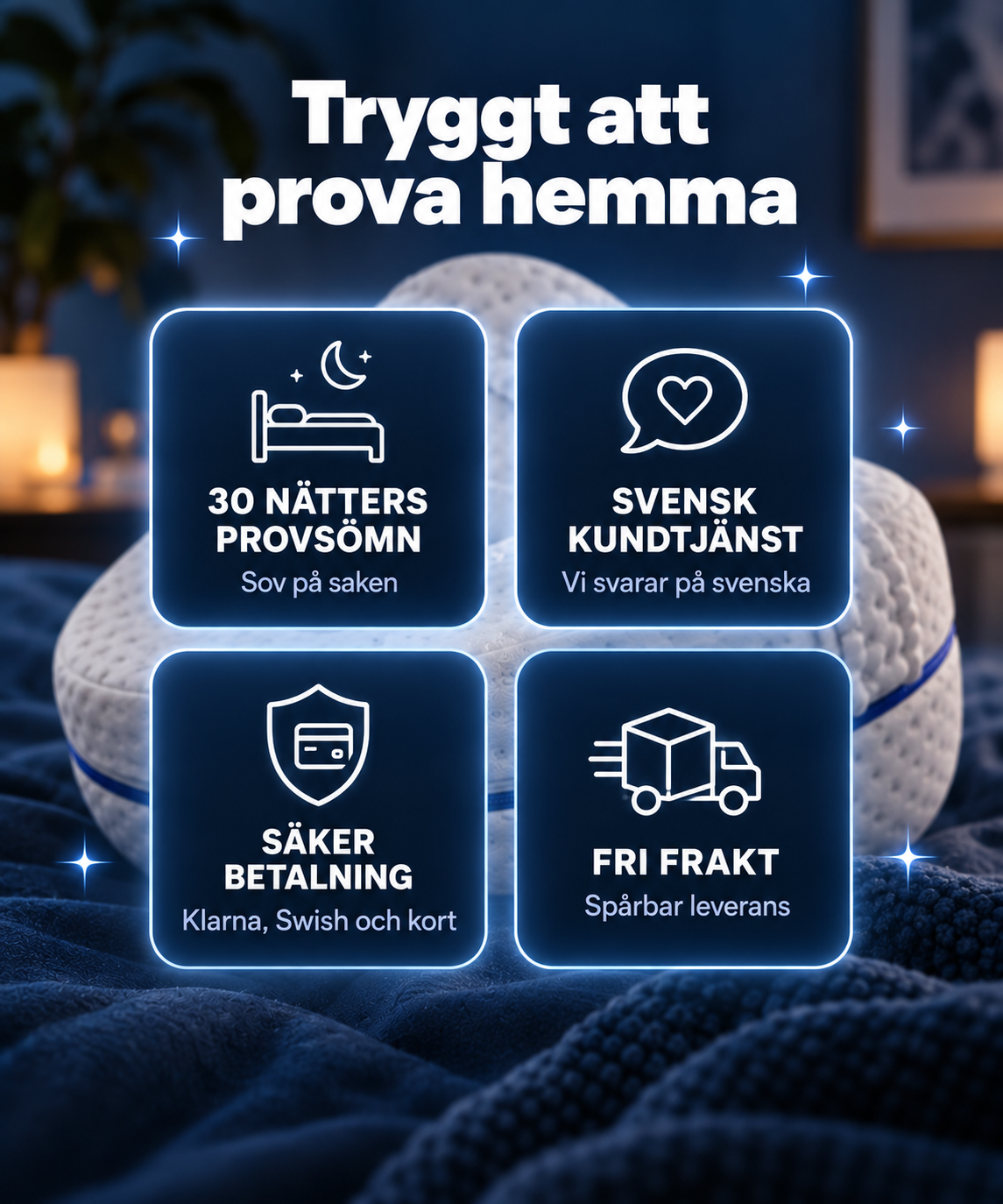 ErgoVila™ – Knäkudde med rem för sidosovare